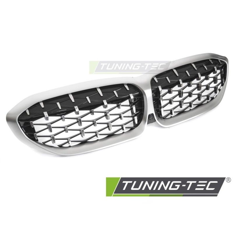 GRILLE DIAMOND SILVER MATT CHROME fits BMW G20 / G21 19-22, Nouveaux produits tuning-tec