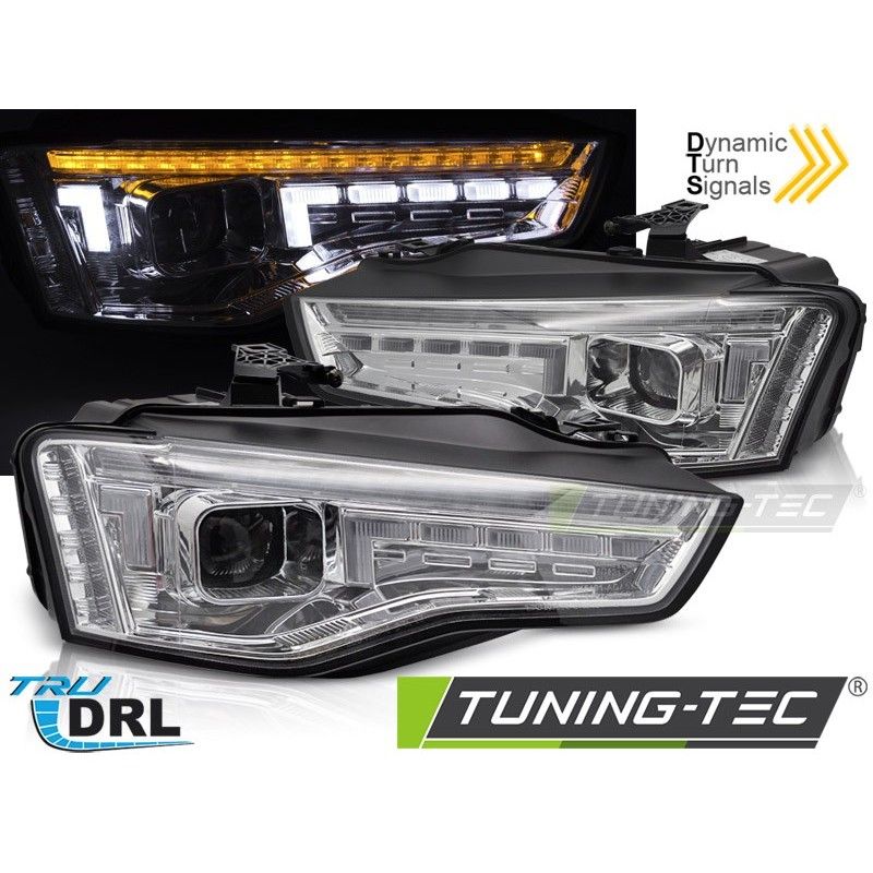 HALOGEN HEADLIGHTS LED CHROME SEQ fits AUDI A5 11-16, Nouveaux produits tuning-tec