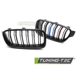 GRILLE SPORT GLOSSY BLACK TRI-COLOUR DOUBLE BAR fits BMW F30 / F31 11-18 , Nouveaux produits tuning-tec