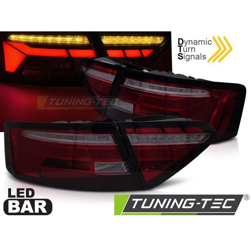 LED BAR TAIL LIGHTS RED SMOKE SEQ fits AUDI A5 11-16 OEM BULB, Nouveaux produits tuning-tec