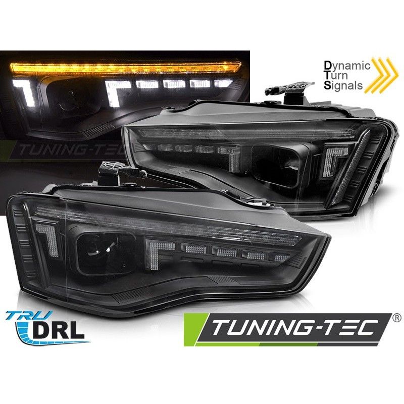HALOGEN HEADLIGHTS LED BLACK SEQ fits AUDI A5 11-16, Nouveaux produits tuning-tec