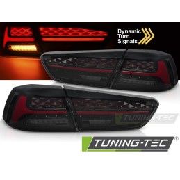 LED TAIL LIGHTS SMOKE fits MITSUBISHI LANCER 8 SEDAN 08-16 / LANCER EVOLUTION X 07-16, Nouveaux produits tuning-tec