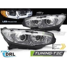 LED HEADLIGHTS CHROME DRL SEQ fits HONDA CIVIC X 16-21, Nouveaux produits tuning-tec