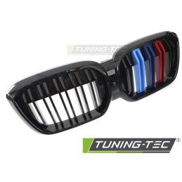 GRILLE SPORT GLOSSY BLACK TRI-COLOUR DOUBLE BAR fits BMW iX3 G08 LCI 21-25, Nouveaux produits tuning-tec