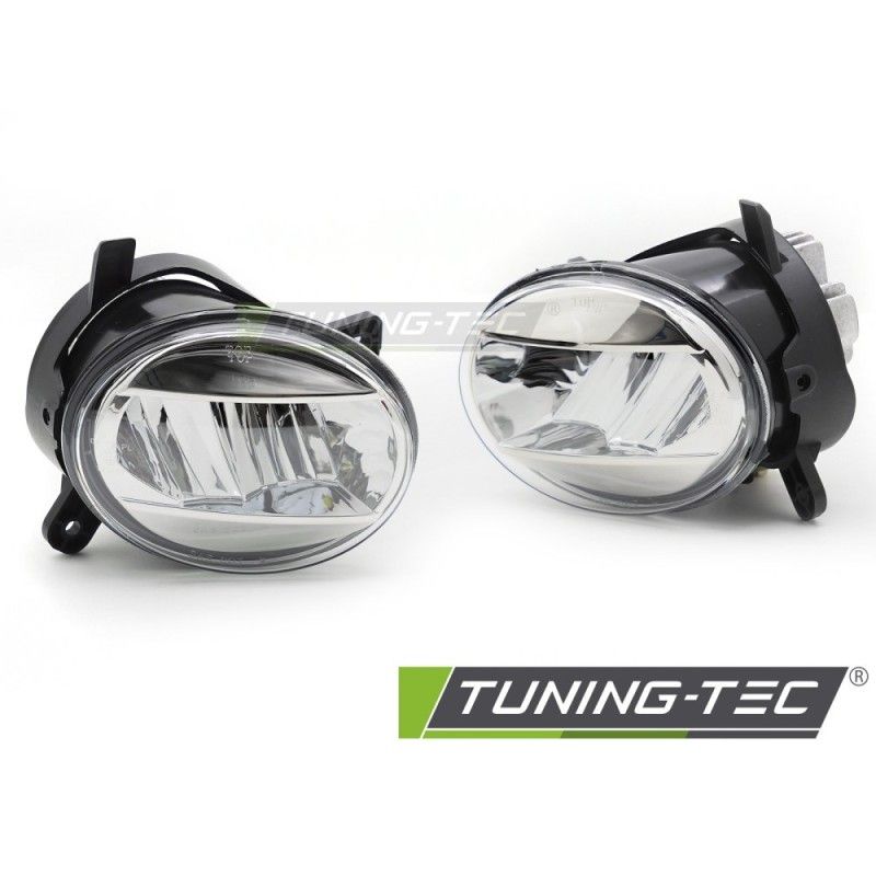 FOG LIGHTS LED CHROME CLEAR fits AUDI A4 B8 08-11 / A6 C6 09-11 / Q5 08-16, Nouveaux produits tuning-tec