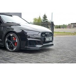 LAME AVANT MAXTON / Splitter V.2 Audi RS3 8V FL Sportback Noir Brillant