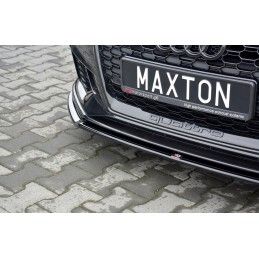 LAME AVANT MAXTON / Splitter V.2 Audi RS3 8V FL Sportback Noir Brillant