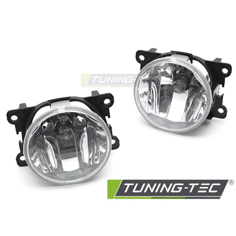 FOG LIGHTS CLEAR fits PEUGEOT 207 09-12 / 208 12-15 CITROEN C3 PICASSO / C4 CACTUS, Nouveaux produits tuning-tec