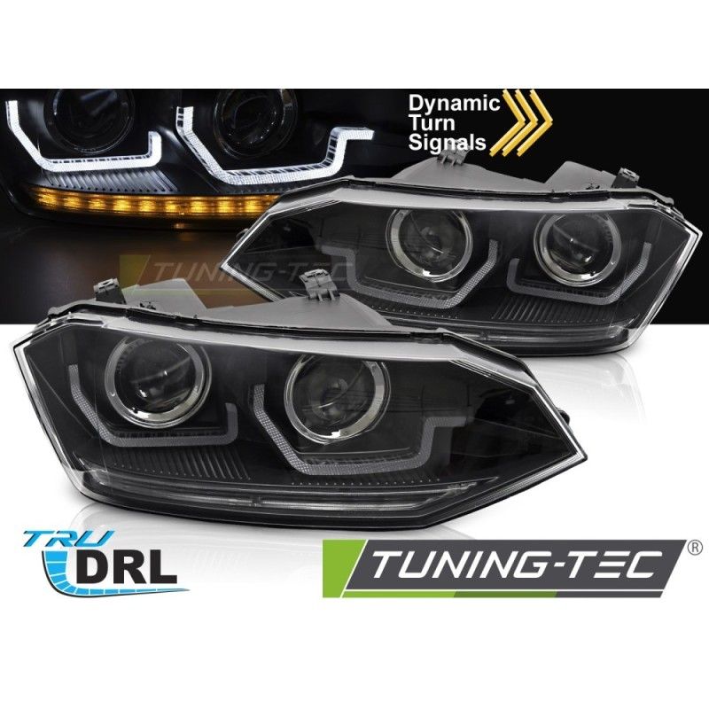 VW POLO VI 2G 17-21 SEQ LED DRL BLACK, Nouveaux produits tuning-tec