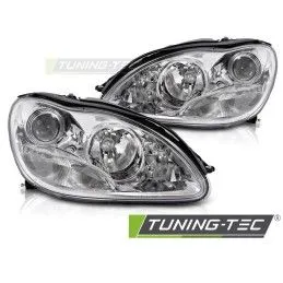 HEADLIGHTS CHROME fits MERCEDES W220 S-KLASA 98-02, Nouveaux produits tuning-tec