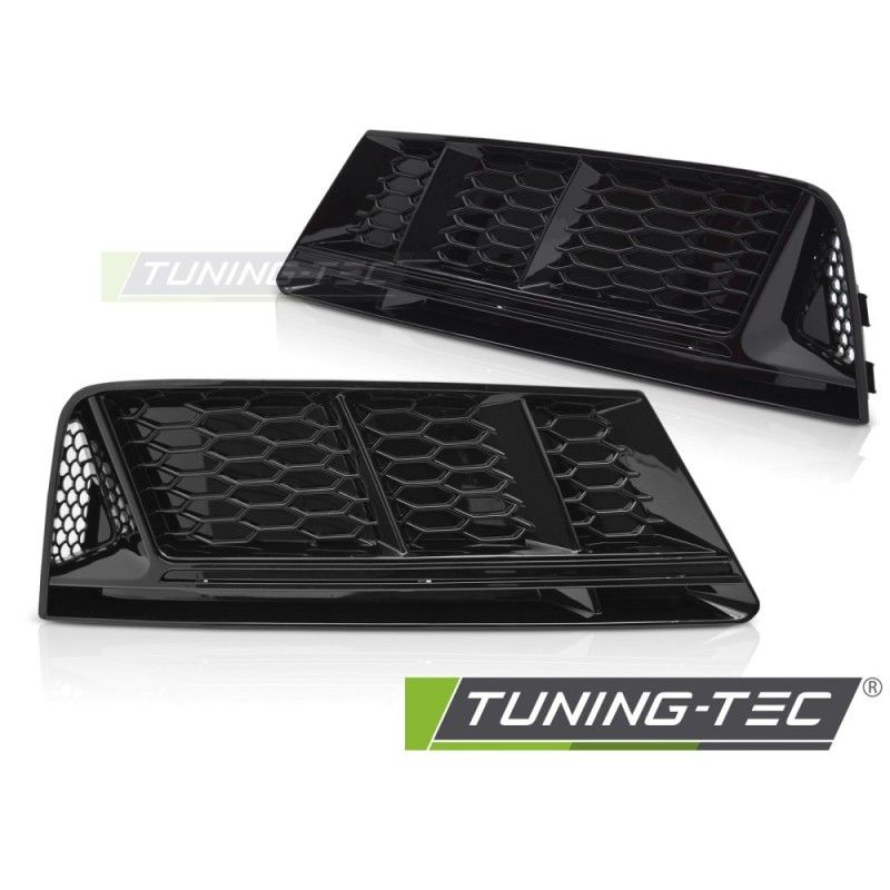 FOG LIGHT COVER GLOSSY BLACK fits AUDI A4 B9 15-19, Nouveaux produits tuning-tec