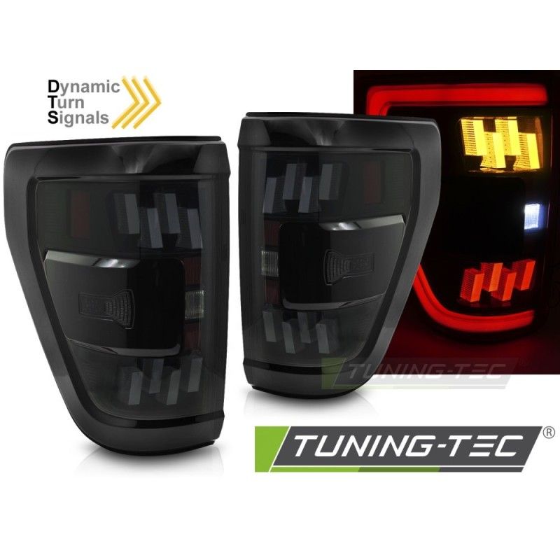 FULL LED TAIL LIGHTS SMOKE SEQ fits FORD F150 MK14 20-23, Nouveaux produits tuning-tec