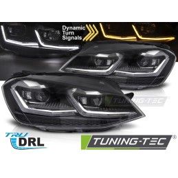 LED HEADLIGHTS SILVER SEQ DRL fits VW GOLF VII 13-17, Nouveaux produits tuning-tec