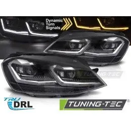 LED HEADLIGHTS SILVER SEQ DRL fits VW GOLF VII 13-17, Nouveaux produits tuning-tec