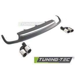 DIFFUSOR TWIN OUTLET SILVER SPORT S STYLE fits AUDI A6 C7 11-14, Nouveaux produits tuning-tec