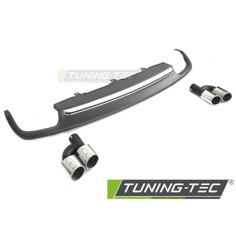 DIFFUSOR TWIN OUTLET SILVER SPORT S STYLE fits AUDI A6 C7 11-14, Nouveaux produits tuning-tec DIFFUSOR TWIN OUTLET SILVER SPORT S STYLE fits AUDI A6 C7 11-14, Nouveaux produits tuning-tec