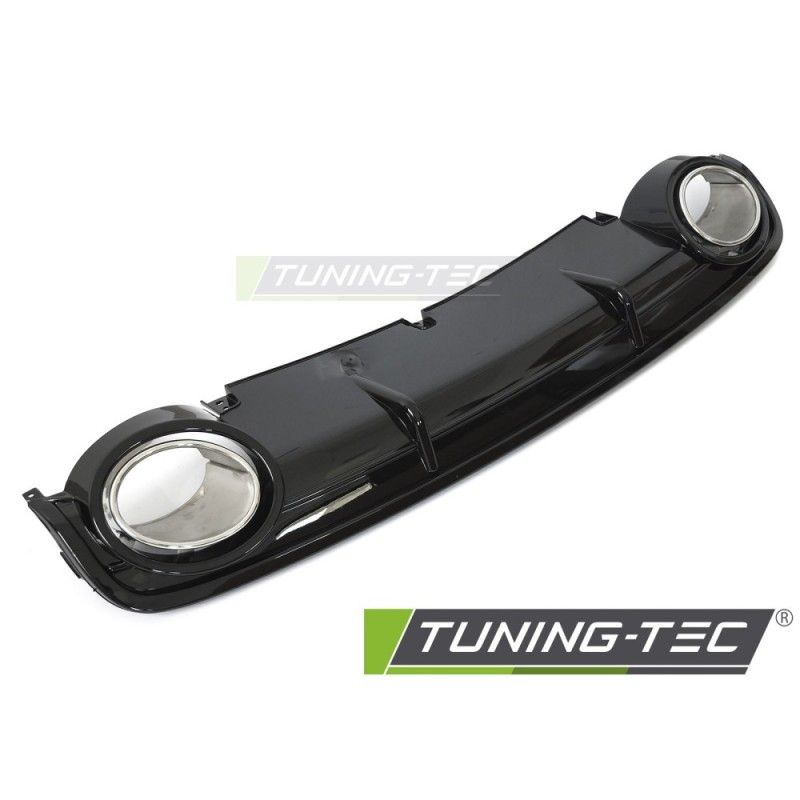 DIFFUSOR TWIN OUTLET GLOSSY BLACK SPORT STYLE fits AUDI A6 C6 04-11, Nouveaux produits tuning-tec
