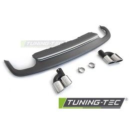 DIFFUSOR TWIN OUTLET SILVER SPORT S STYLE fits AUDI A5 8T 8F 11-16, Nouveaux produits tuning-tec