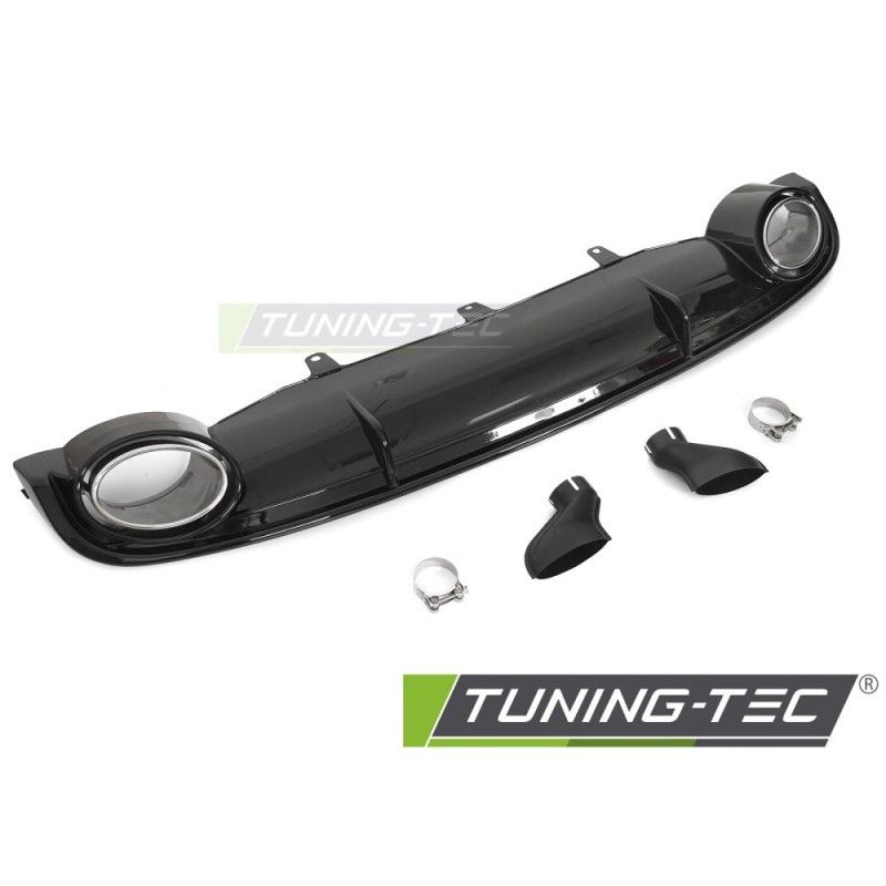 DIFFUSOR TWIN OUTLET GLOSSY BLACK SPORT STYLE fits AUDI A7 C7 10-14, Nouveaux produits tuning-tec