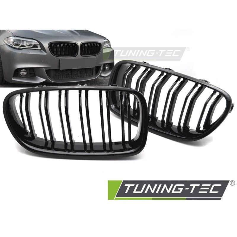 GRILLE SPORT GLOSSY BLACK DOUBLE BAR fits BMW F10 / F11 10-16, Nouveaux produits tuning-tec GRILLE SPORT GLOSSY BLACK DOUBLE BAR fits BMW F10 / F11 10-16, Nouveaux produits tuning-tec