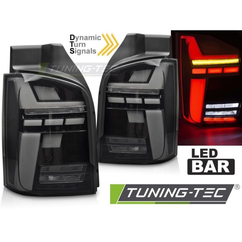 LED BAR TAIL LIGHTS SMOKE SEQ fits VW T5 04.03-09 / 10-15, Nouveaux produits tuning-tec