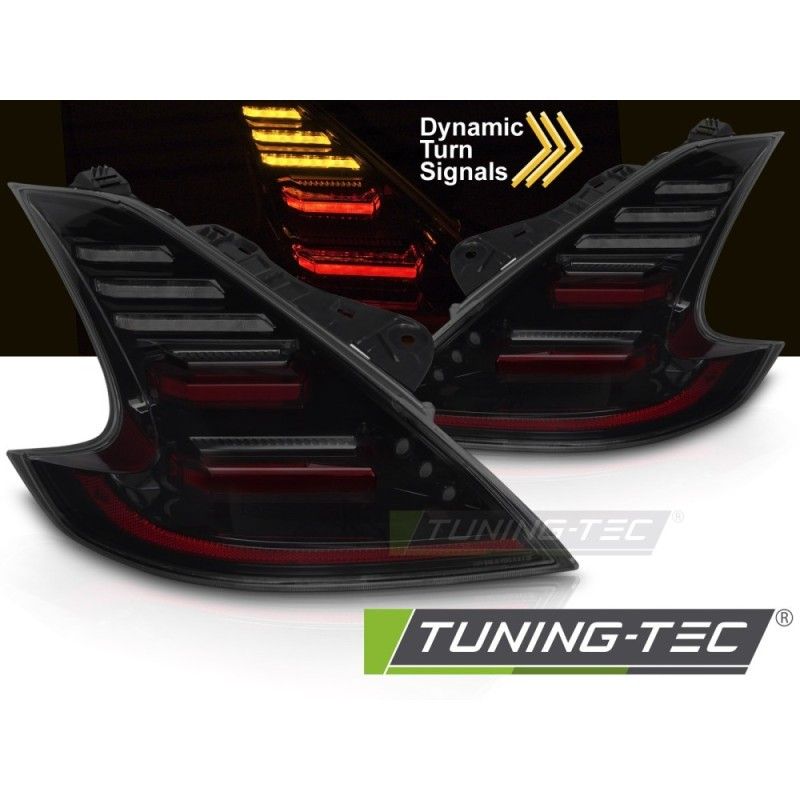 FULL LED TAIL LIGHTS BLACK SMOKE fits NISSAN 370Z 09-20, Nouveaux produits tuning-tec