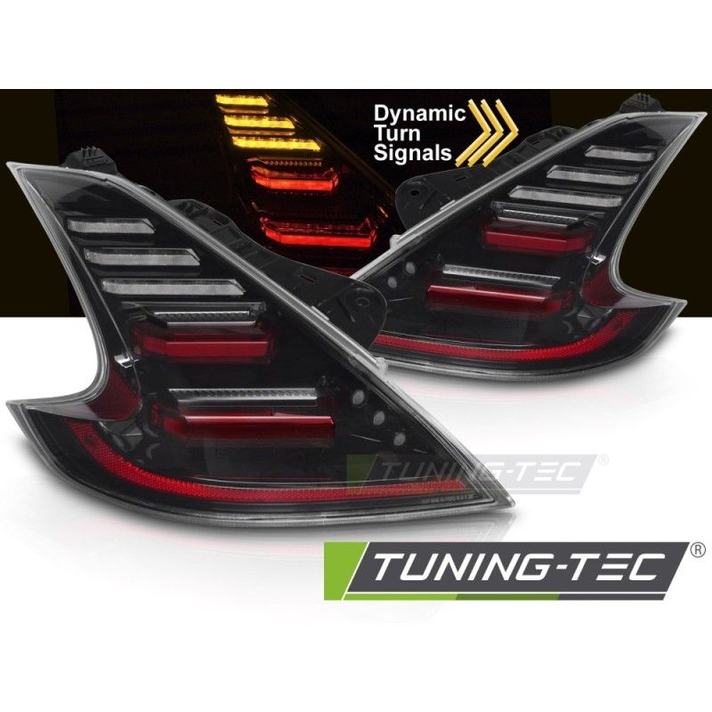 FULL LED TAIL LIGHTS BLACK fits NISSAN 370Z 09-20, Nouveaux produits tuning-tec