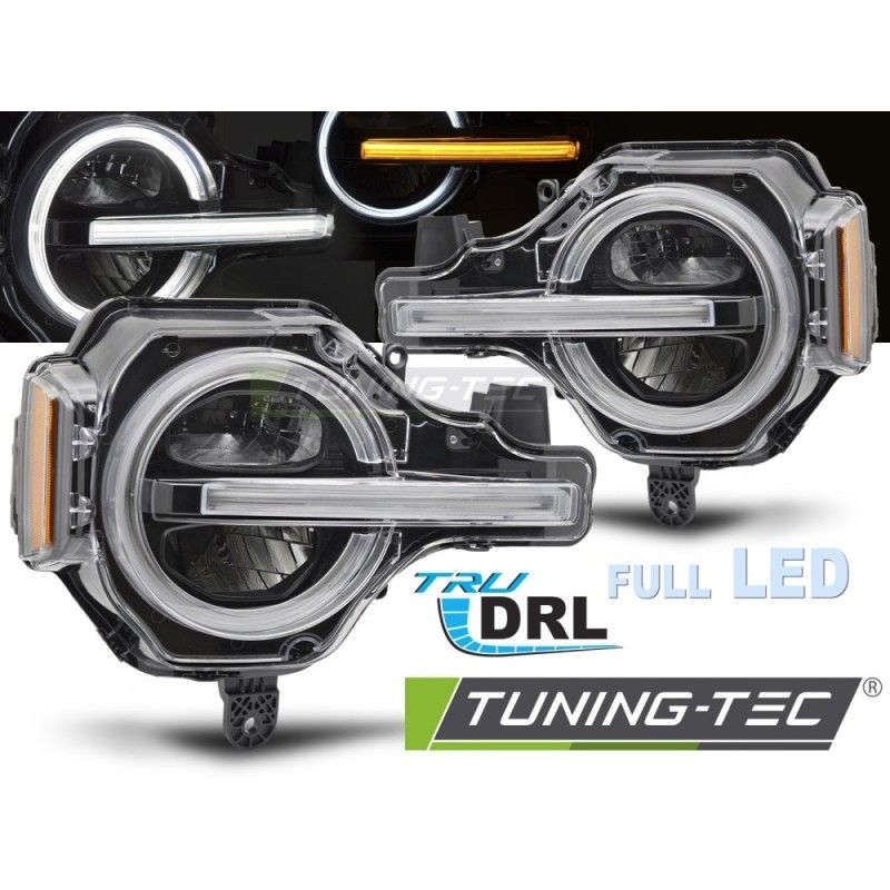 HEADLIGHTS FULL LED DRL BLACK fits FORD BRONCO 21-24, Nouveaux produits tuning-tec