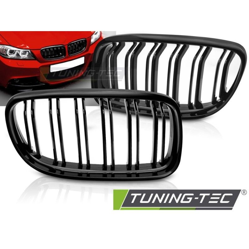 GRILLE SPORT GLOSSY BLACK DOUBLE BAR fits BMW E90 / E91 LCI 09-11, Nouveaux produits tuning-tec