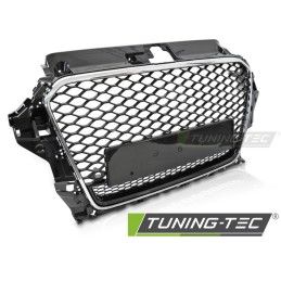 GRILLE SPORT STYLE GLOSSY BLACK CHROME PDC fits AUDI A3 8V 12-16, Nouveaux produits tuning-tec