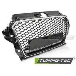 GRILLE SPORT STYLE GLOSSY BLACK CHROME PDC fits AUDI A3 8V 12-16, Nouveaux produits tuning-tec