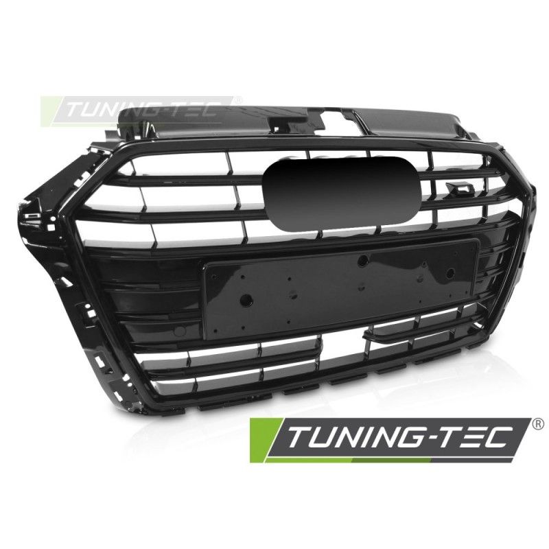 GRILLE SPORT S STYLE GLOSSY BLACK PDC ACC fits AUDI A3 8V 17-20, Nouveaux produits tuning-tec
