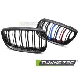 GRILLE SPORT GLOSSY BLACK TRI-COLOUR DOUBLE BAR fits BMW E92 / E93 06-10, Nouveaux produits tuning-tec