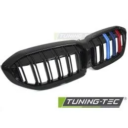 GRILLE SPORT GLOSSY BLACK TRI-COLOUR DOUBLE BAR fits BMW G20 / G21 19-22, Nouveaux produits tuning-tec