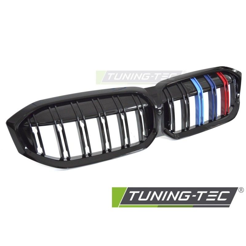 GRILLE SPORT GLOSSY BLACK TRI-COLOUR DOUBLE BAR fits BMW G20 / G21 LCI 22-, Nouveaux produits tuning-tec