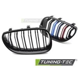 GRILLE SPORT GLOSSY BLACK TRI-COLOUR DOUBLE BAR fits BMW E60 / E61 03-10 , Nouveaux produits tuning-tec