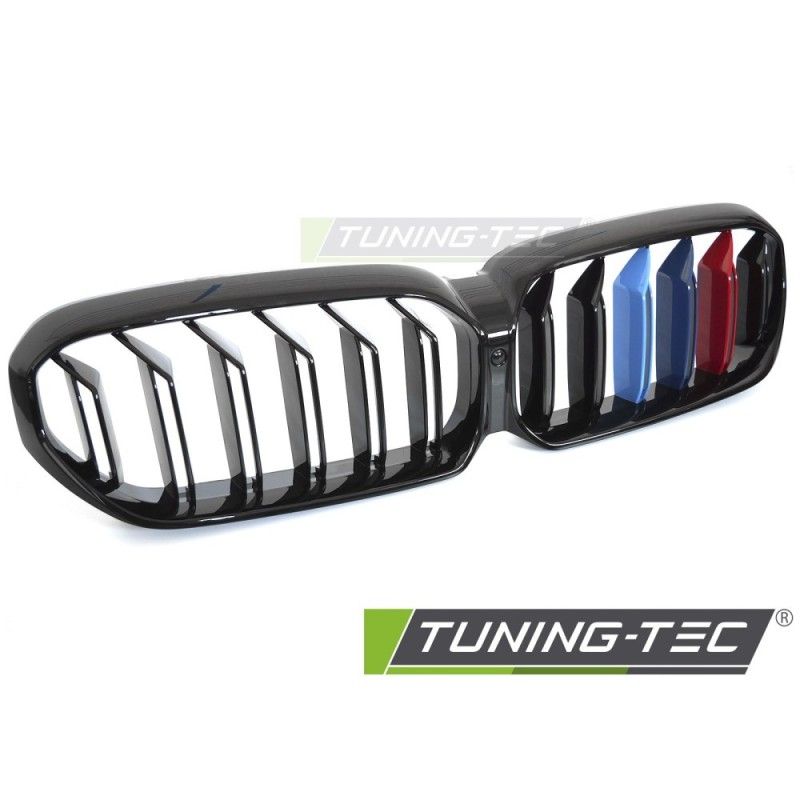 GRILLE SPORT GLOSSY BLACK TRI-COLOUR DOUBLE BAR fits BMW G30 / G31 LCI 20-23, Nouveaux produits tuning-tec