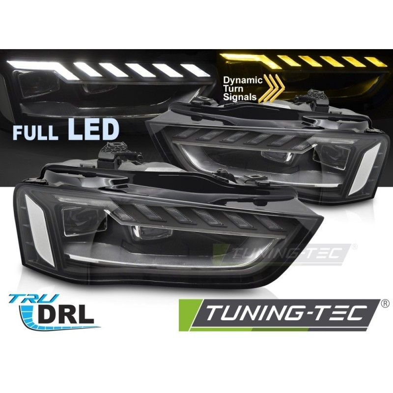 HEADLIGHTS FULL LED SEQ DRL fits AUDI A4 B8 12-15, Nouveaux produits tuning-tec