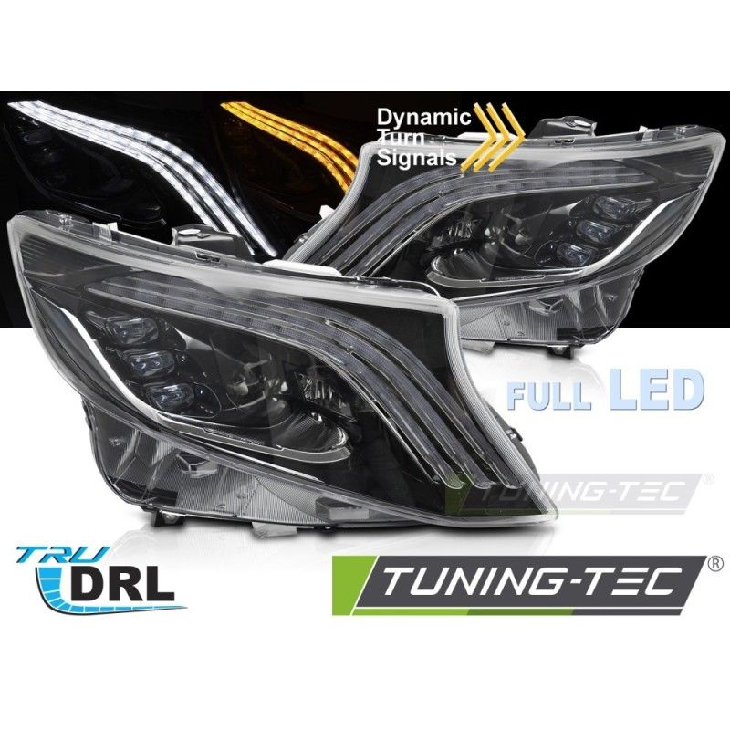 HEADLIGHTS FULL LED SEQ DRL fits MERCEDES V-CLASS / VITO W447 14-23, Nouveaux produits tuning-tec