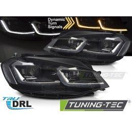 HEADLIGHTS SILVER LED SEQ DRL fits VW GOLF VII 17-19, Nouveaux produits tuning-tec