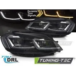 HEADLIGHTS SILVER LED SEQ DRL fits VW GOLF VII 17-19, Nouveaux produits tuning-tec