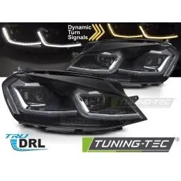 HEADLIGHTS SILVER LED SEQ DRL fits VW GOLF VII 13-17, Nouveaux produits tuning-tec