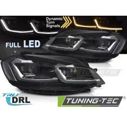 HEADLIGHTS FULL LED SILVER SEQ DRL fits VW GOLF VII 17-19, Nouveaux produits tuning-tec