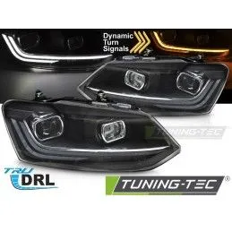 HEADLIGHTS SILVER LED SEQ DRL fits VW POLO 6R 09-17, Nouveaux produits tuning-tec