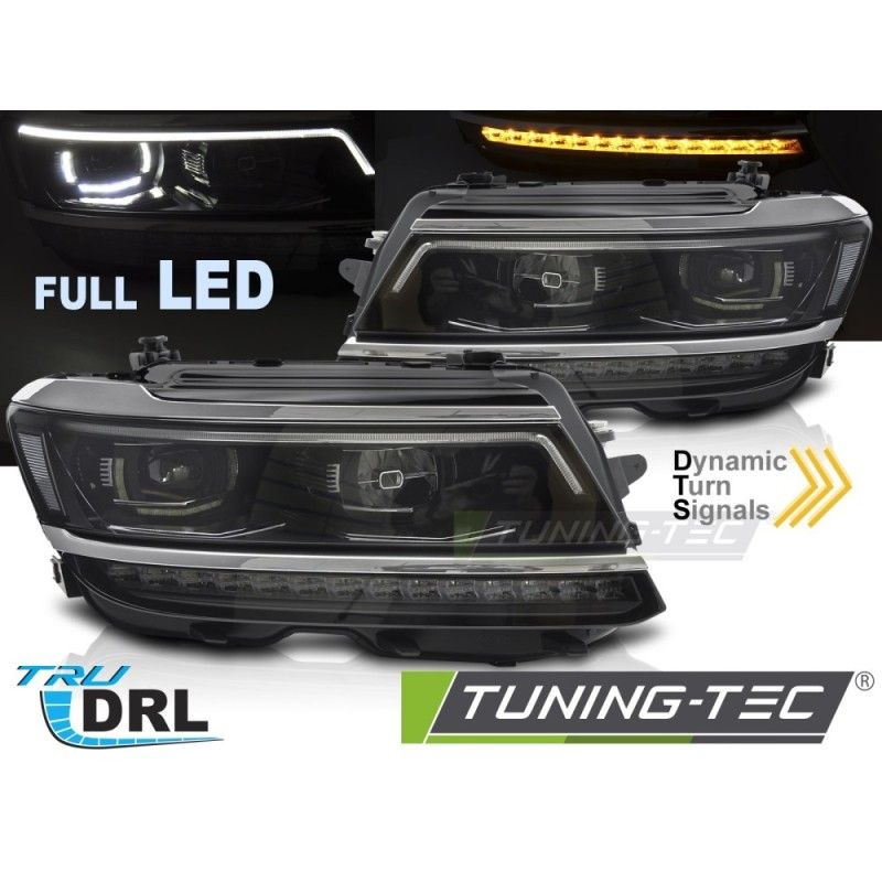 HEADLIGHTS FULL LED SEQ DRL fits VW TIGUAN II 15-20, Nouveaux produits tuning-tec