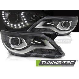 HEADLIGHTS DAYLIGHT BLACK fits VW TIGUAN I 07-11, Nouveaux produits tuning-tec