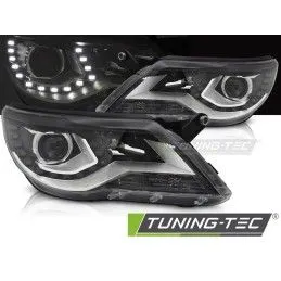 HEADLIGHTS DAYLIGHT BLACK fits VW TIGUAN I 07-11, Nouveaux produits tuning-tec