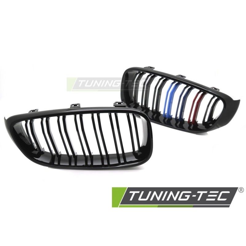 GRILLE SPORT GLOSSY BLACK TRI-COLOUR DOUBLE BAR fits BMW F34 GRAN TURISMO 13-17, Nouveaux produits tuning-tec