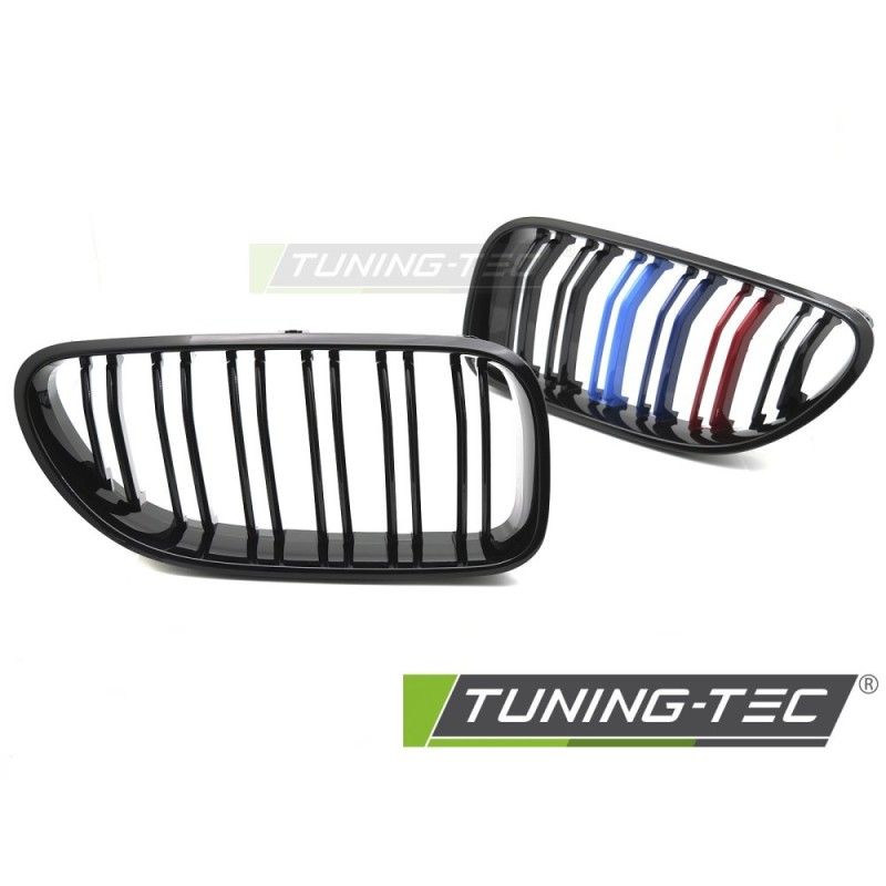 GRILLE SPORT GLOSSY BLACK TRI-COLOUR DOUBLE BAR fits BMW F12 / F13 11-18, Nouveaux produits tuning-tec GRILLE SPORT GLOSSY BLACK TRI-COLOUR DOUBLE BAR fits BMW F12 / F13 11-18, Nouveaux produits tuning-tec