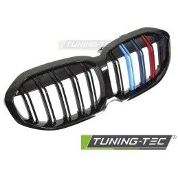 GRILLE SPORT GLOSSY BLACK TRI-COLOUR DOUBLE BAR fits BMW F40 19-24 , Nouveaux produits tuning-tec